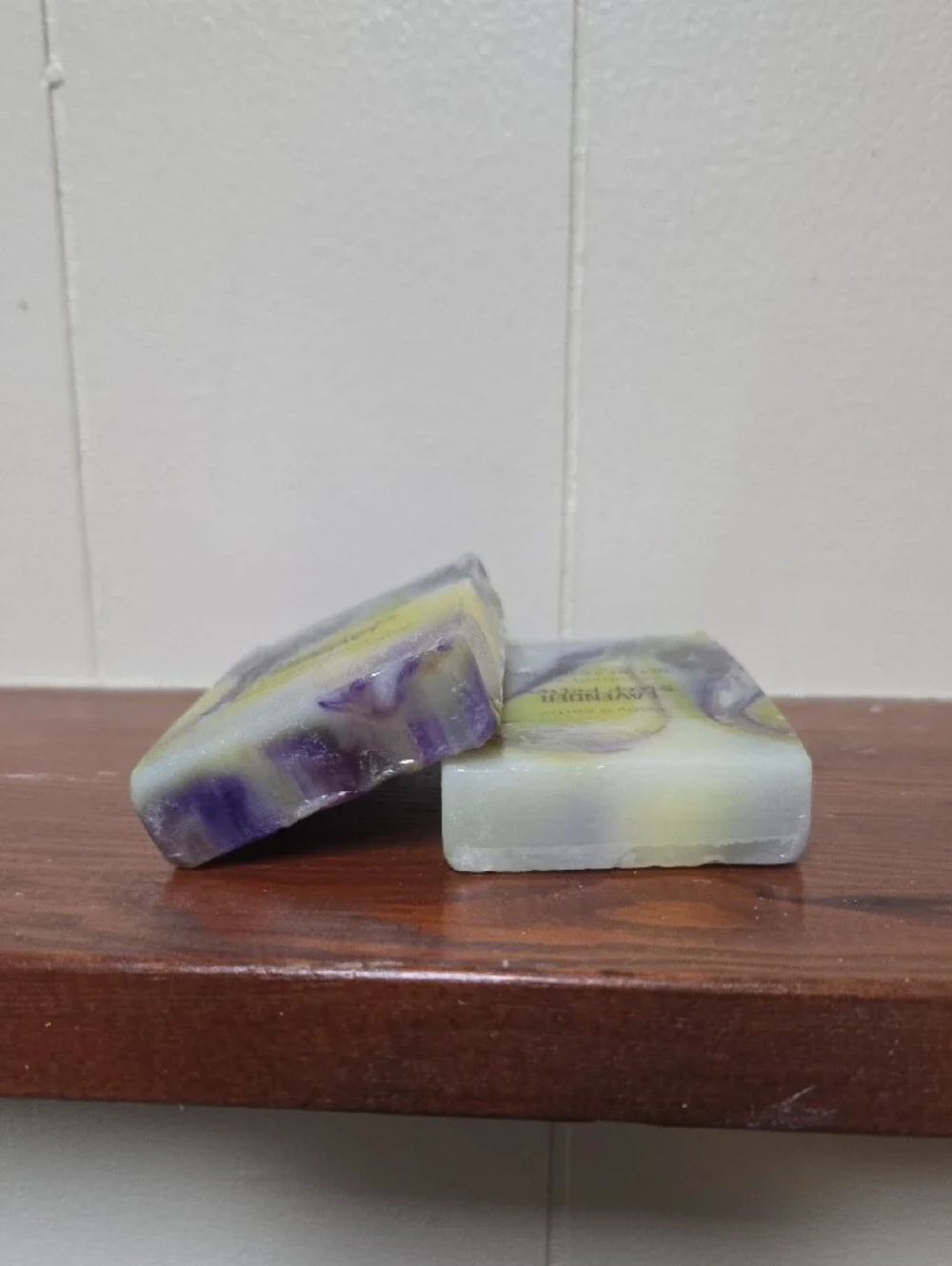 body & earth Lavender Sleep Potion Handmade Soap - Purple & Yellow Set Of 2 Soap